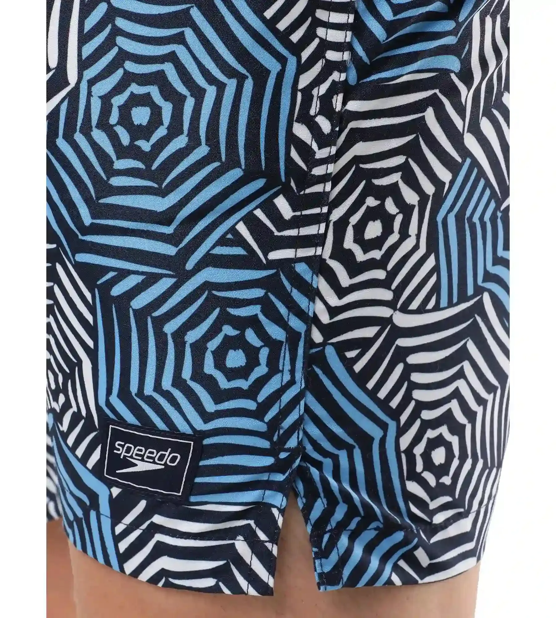 Men's Essential Printed Leisure' Watershorts - Pure Blue  &  Tranquil Blue