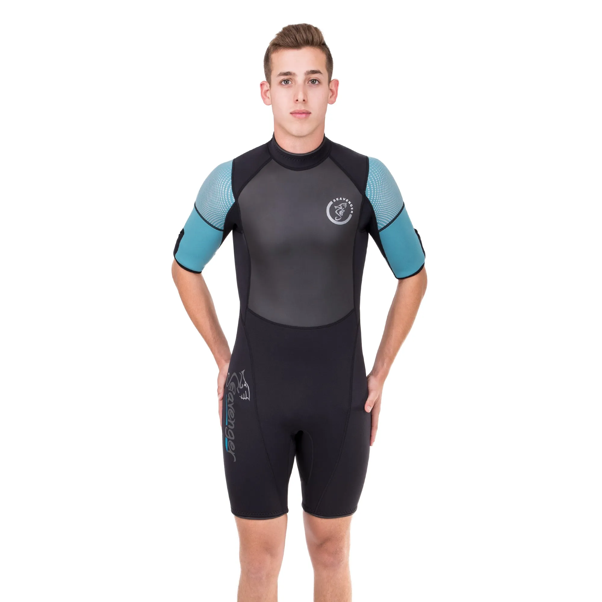 Men's Navigator Shorty Wetsuit - Teal