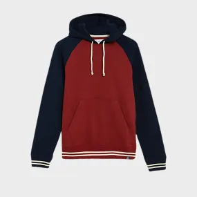 Men`s Pure Cotton Colour Block Hoodie