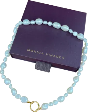 Monica Vinader Cream Irregular Pearl Mixed Necklace 46cm/18' 18k Gold Vermeil & Pearl One Size