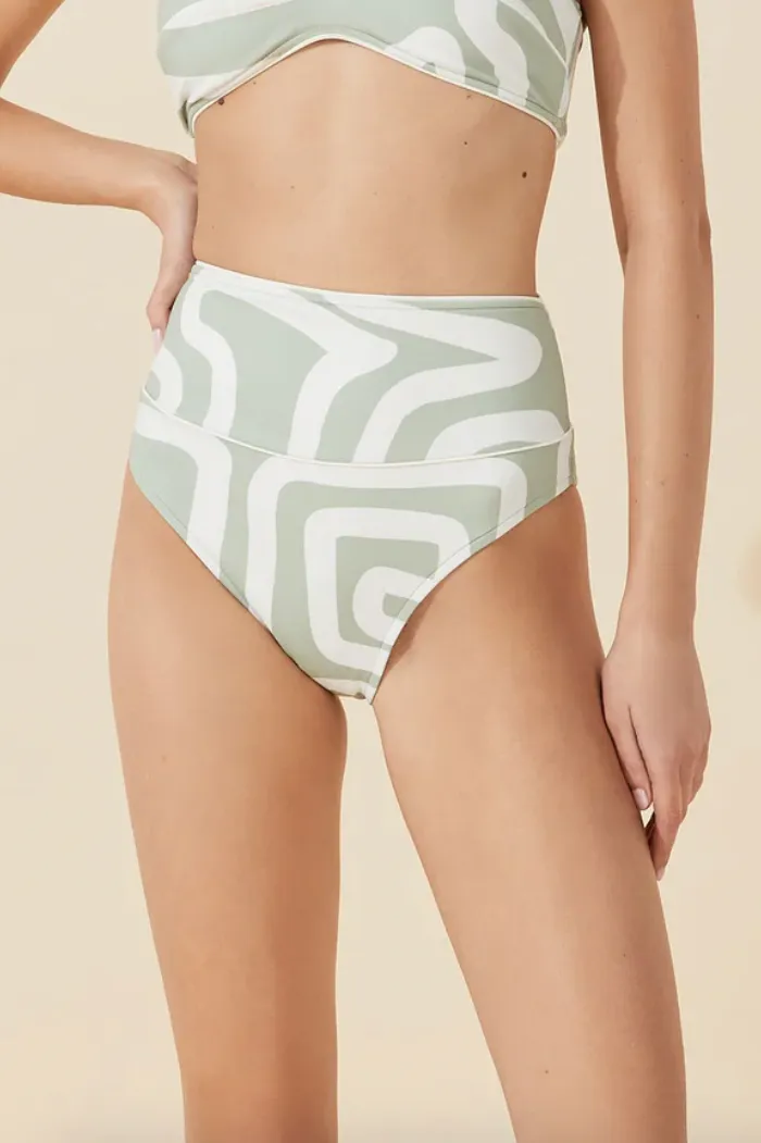 Moss Stroke Waisted Brief