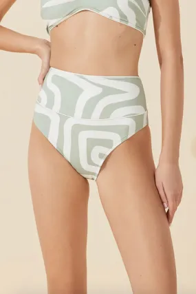 Moss Stroke Waisted Brief