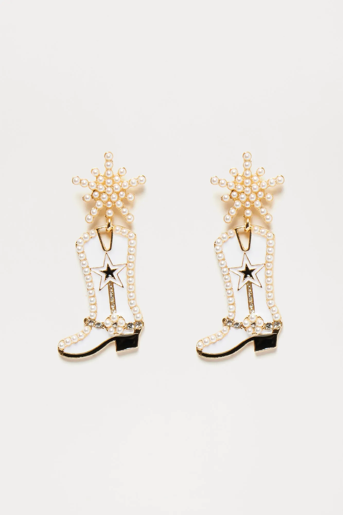 New Boot Goofin' Earrings - White