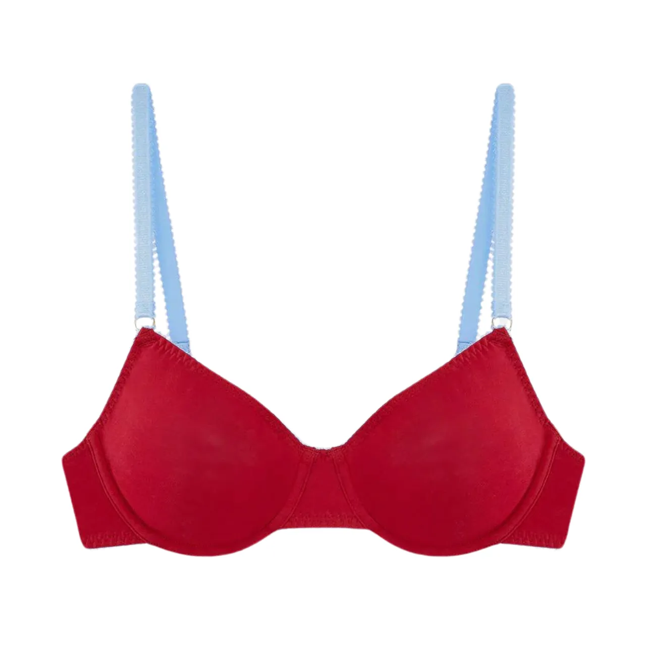 Nico Organic Cotton Underwire Bra in Red