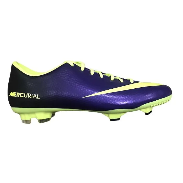 Nike men's football boot Victory IV FG 555613 570 electric purple-yellow