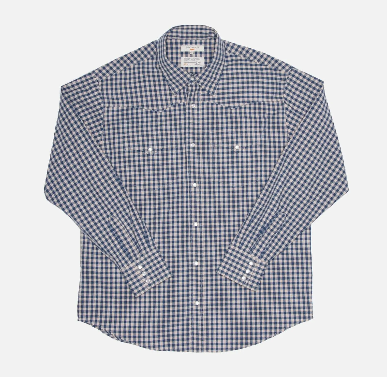 Nudie Jeans Co. - Sigge Gingham Cowboy Shirt Indigo