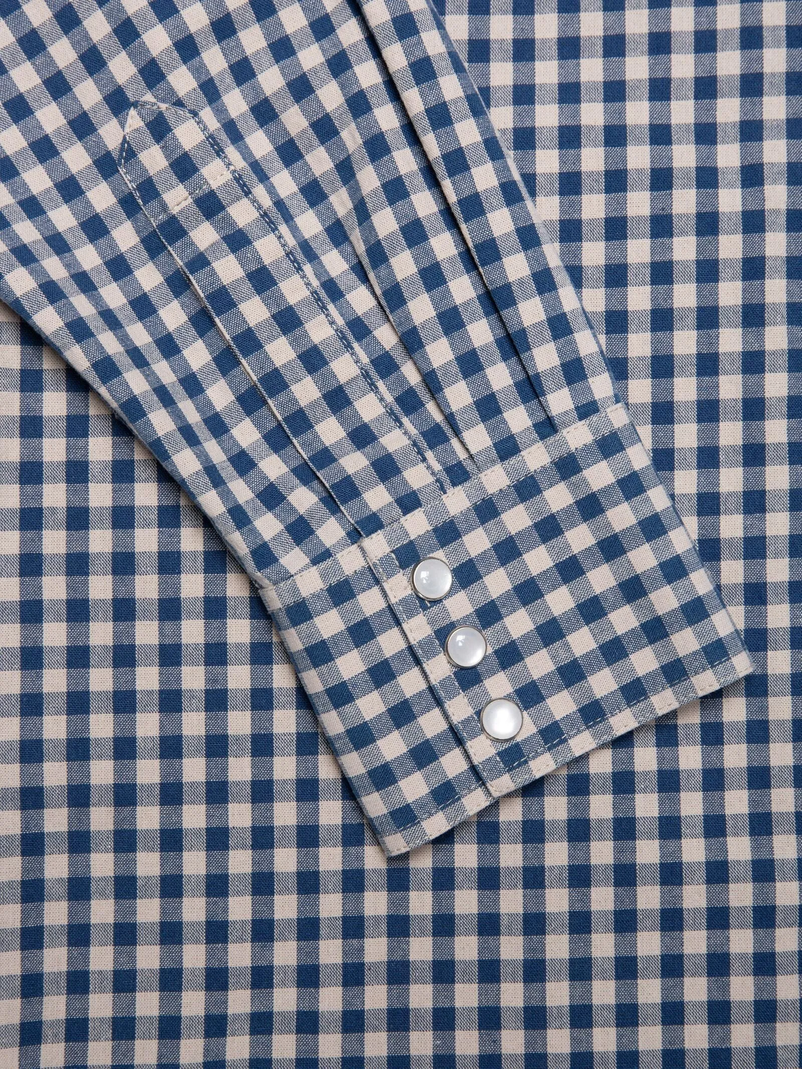 Nudie Jeans Co. - Sigge Gingham Cowboy Shirt Indigo