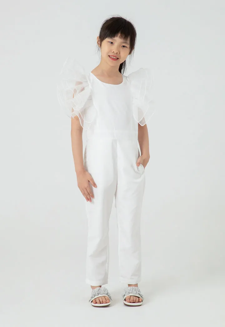 Organza Butterfly Sleeve Jumpsuit