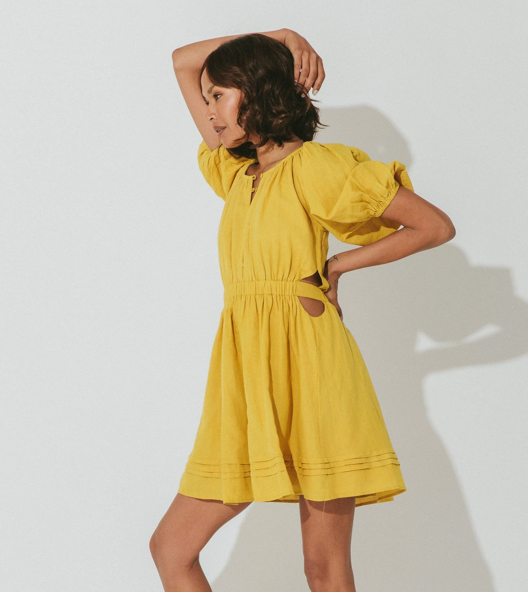 Orianna Mini Dress | Marigold