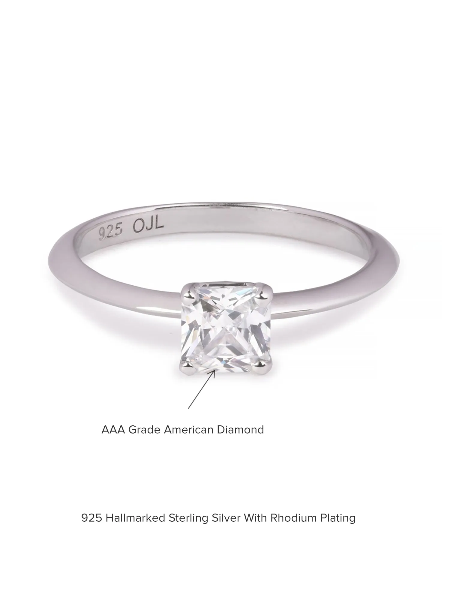 Ornate Jewels 1 Carat Solitaire Ring For Women