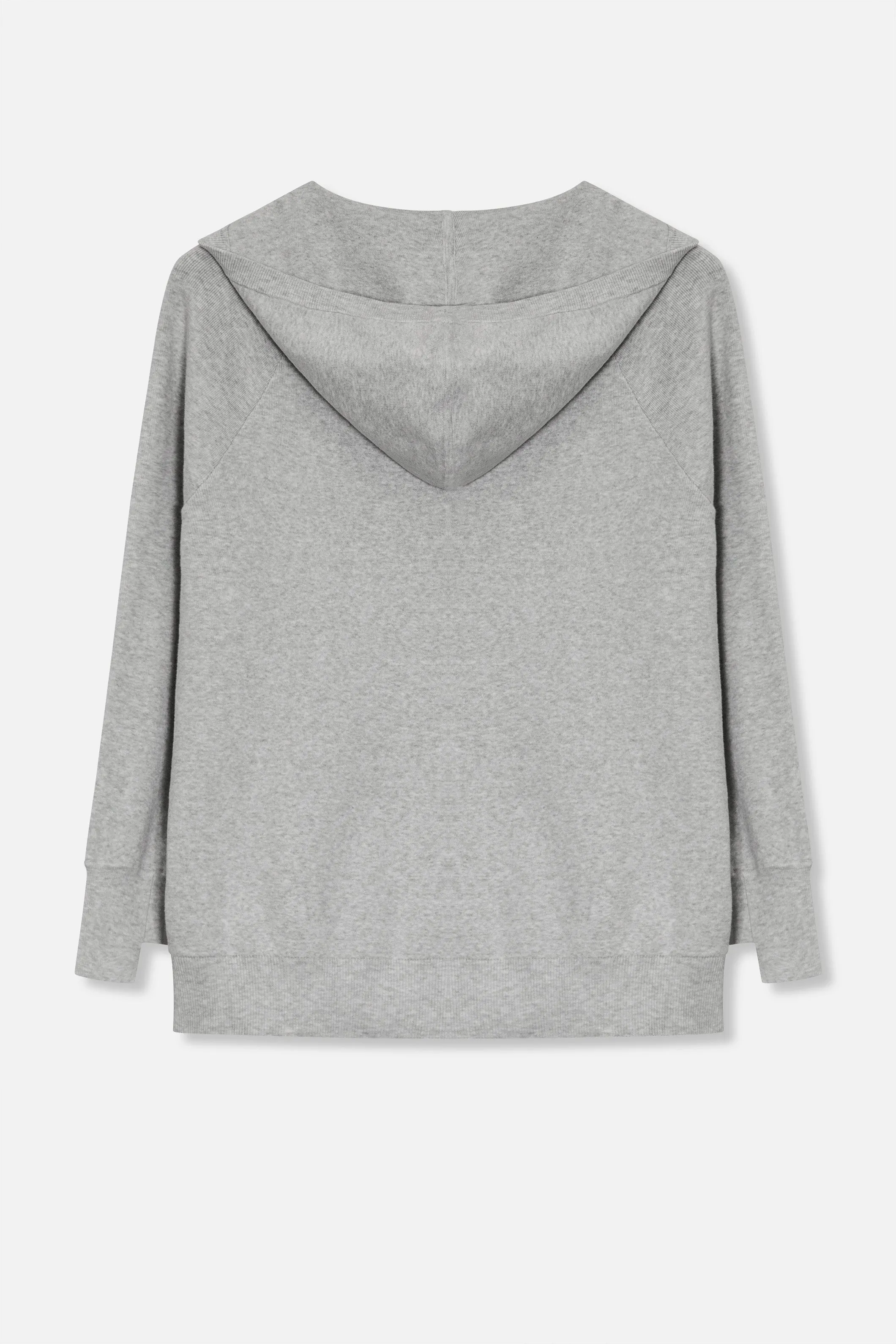 PADMA PULLOVER HOODIE IN DOUBLE KNIT HEATHER PIMA COTTON WITH STRETCH LIMITED EDITION COLORS