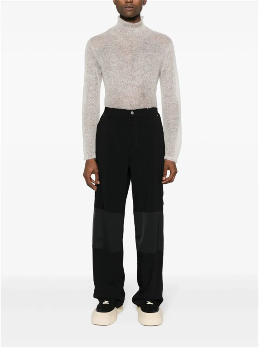 PANELLED STRAIGHT-LEG CARGO TROUSERS