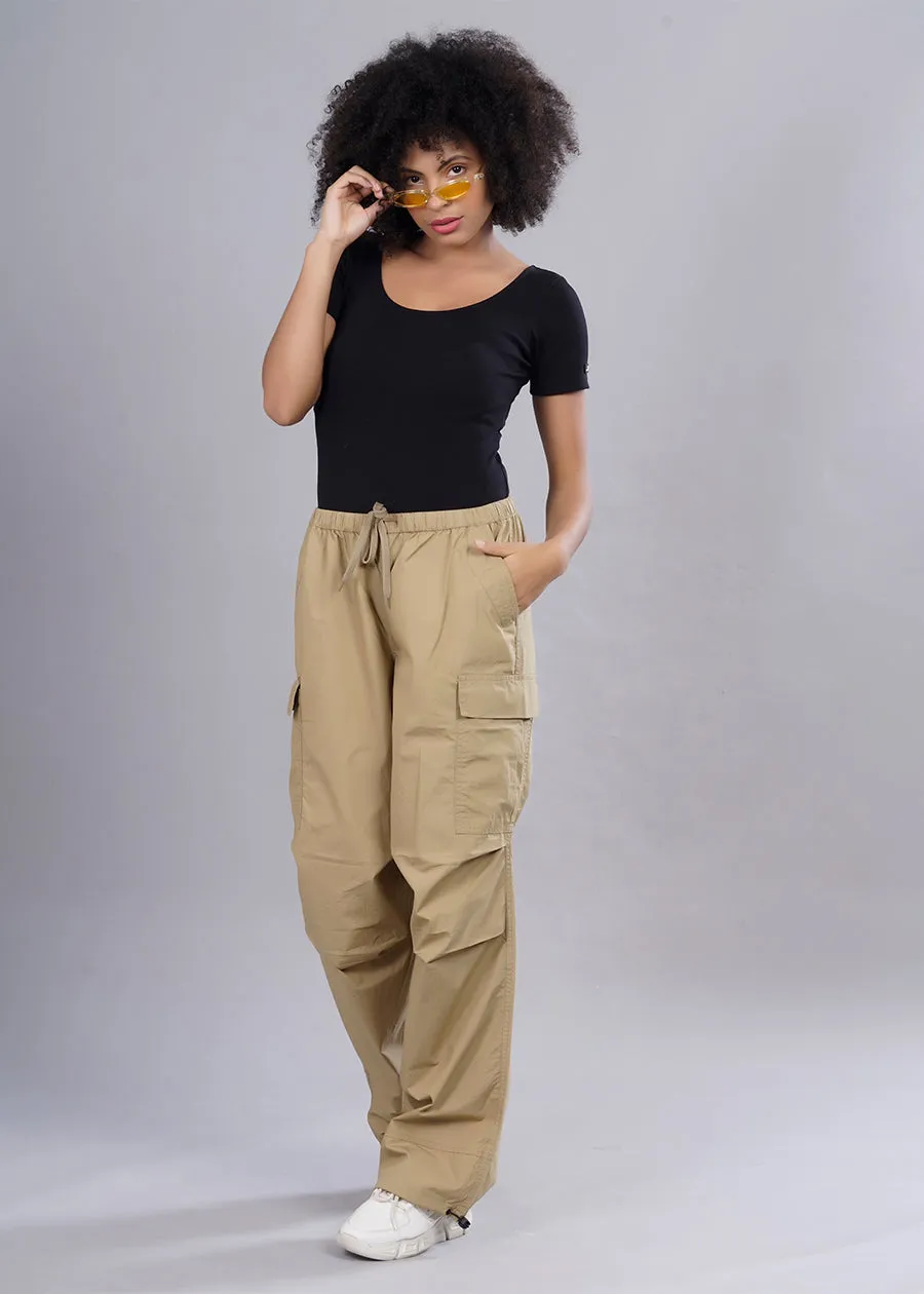 Parachute Pants For Women - Khaki