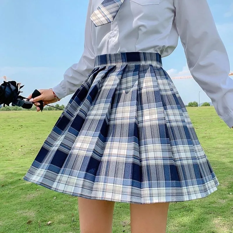 Preppa Pleated Kawaii Skirt ☁️