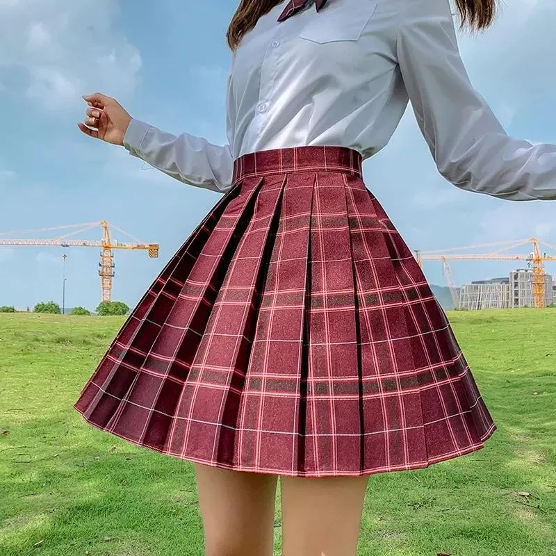 Preppa Pleated Kawaii Skirt ☁️