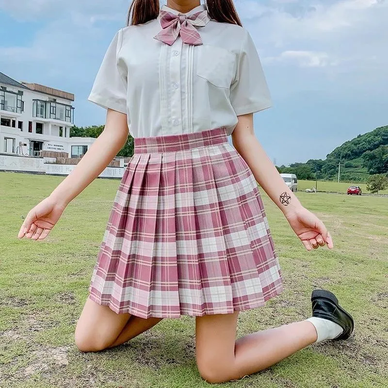 Preppa Pleated Kawaii Skirt ☁️