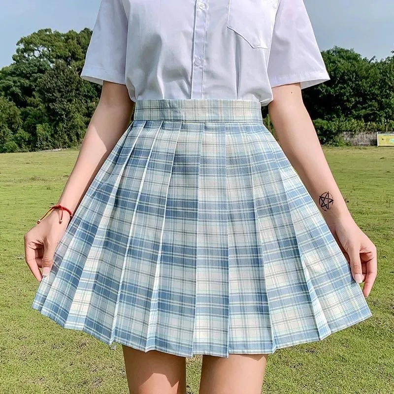 Preppa Pleated Kawaii Skirt ☁️