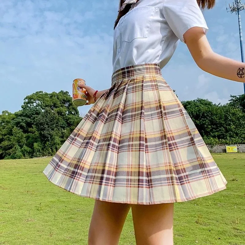 Preppa Pleated Kawaii Skirt ☁️