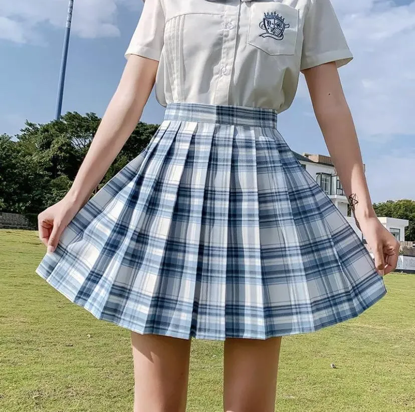 Preppa Pleated Kawaii Skirt ☁️