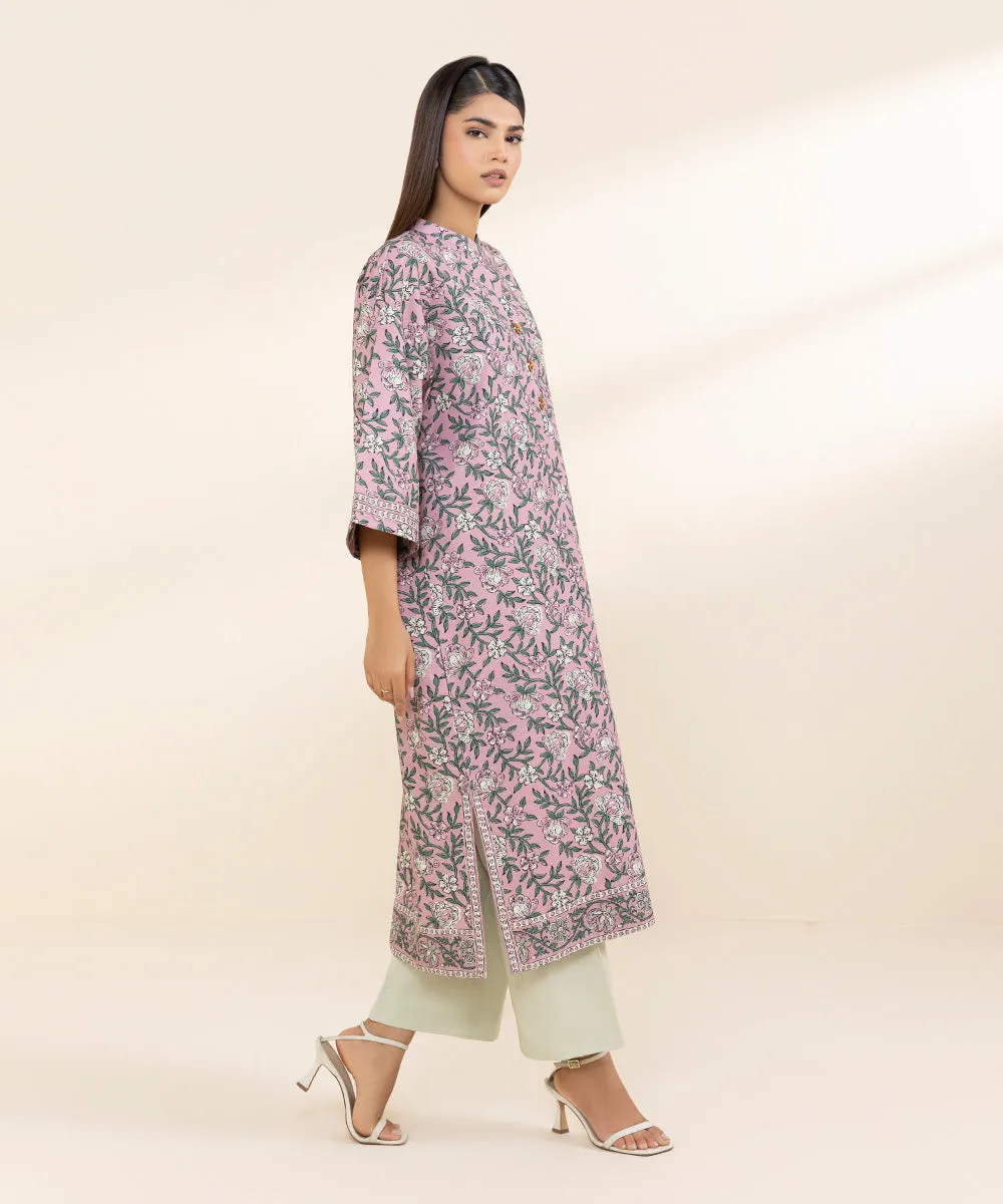 Printed Khaddar Shirt