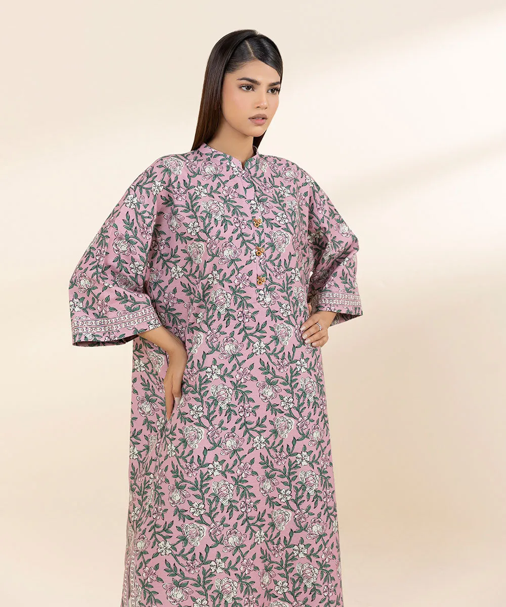 Printed Khaddar Shirt