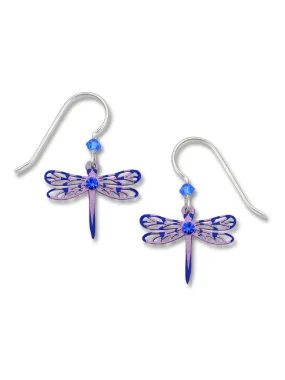 Purple Dragonfly Earrings by Sienna Sky