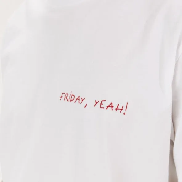 "Friday, Yeah!" Heavy Tee (White)