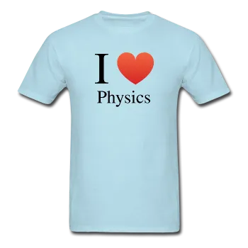 "I ♥ Physics" (black) - Men's T-Shirt