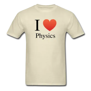 "I ♥ Physics" (black) - Men's T-Shirt