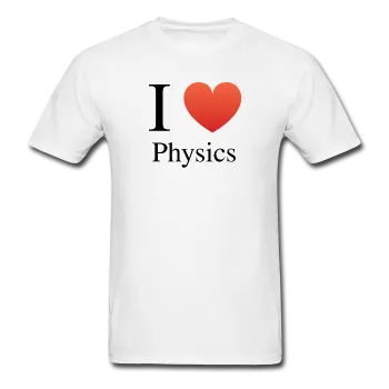 "I ♥ Physics" (black) - Men's T-Shirt