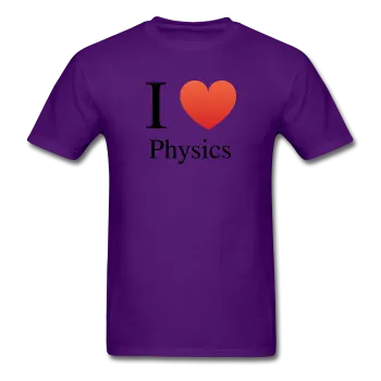 "I ♥ Physics" (black) - Men's T-Shirt