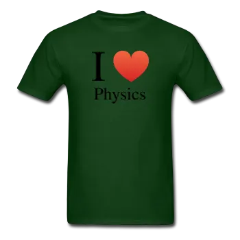 "I ♥ Physics" (black) - Men's T-Shirt