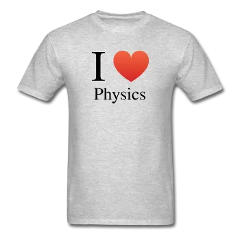 "I ♥ Physics" (black) - Men's T-Shirt