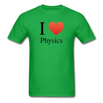 "I ♥ Physics" (black) - Men's T-Shirt