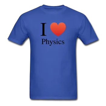 "I ♥ Physics" (black) - Men's T-Shirt