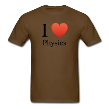 "I ♥ Physics" (black) - Men's T-Shirt