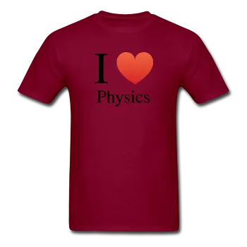 "I ♥ Physics" (black) - Men's T-Shirt