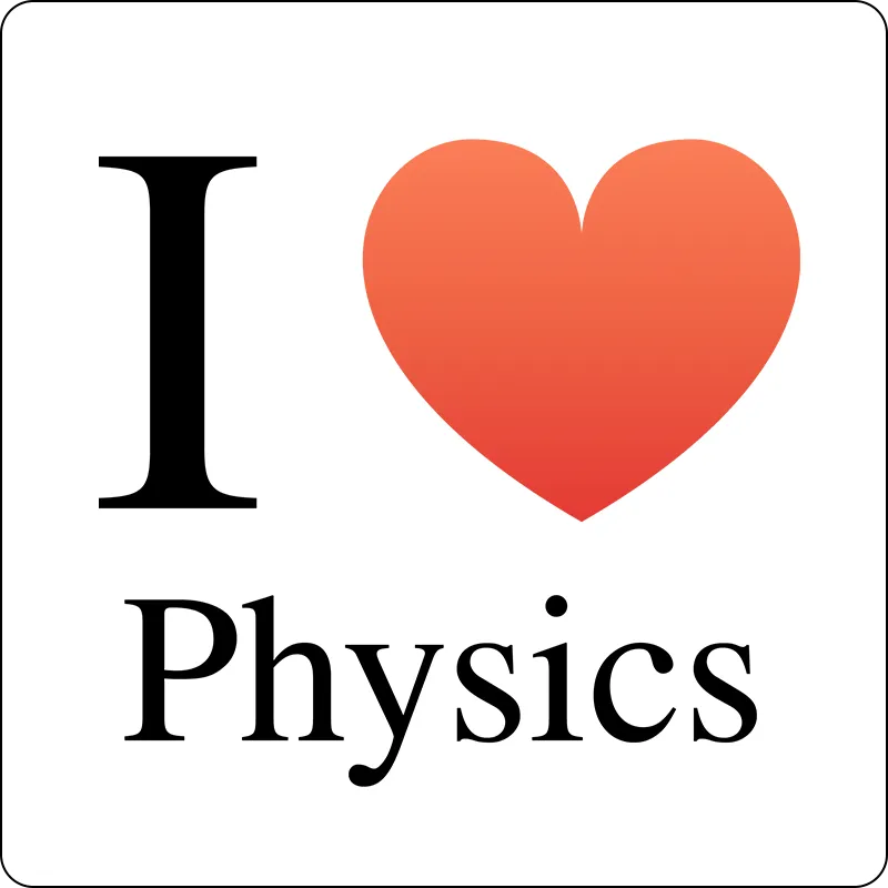 "I ♥ Physics" (black) - Men's T-Shirt