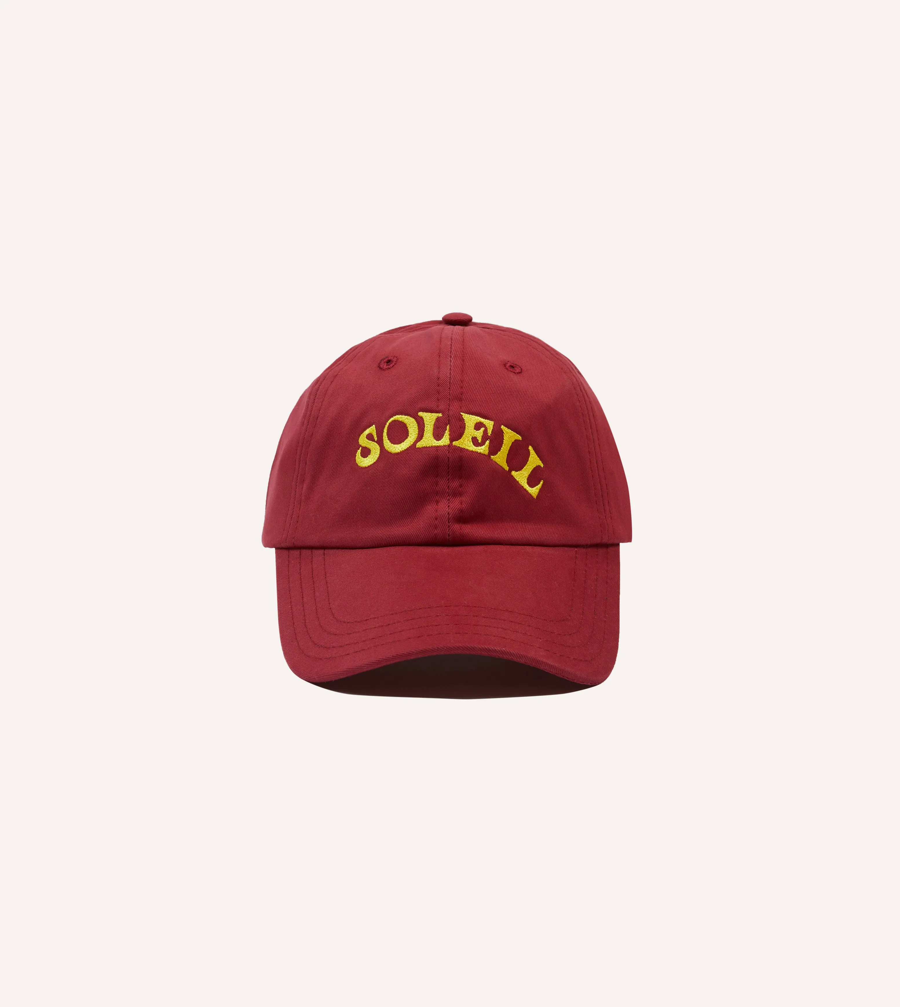 Red Soleil Cotton Twill Baseball Cap