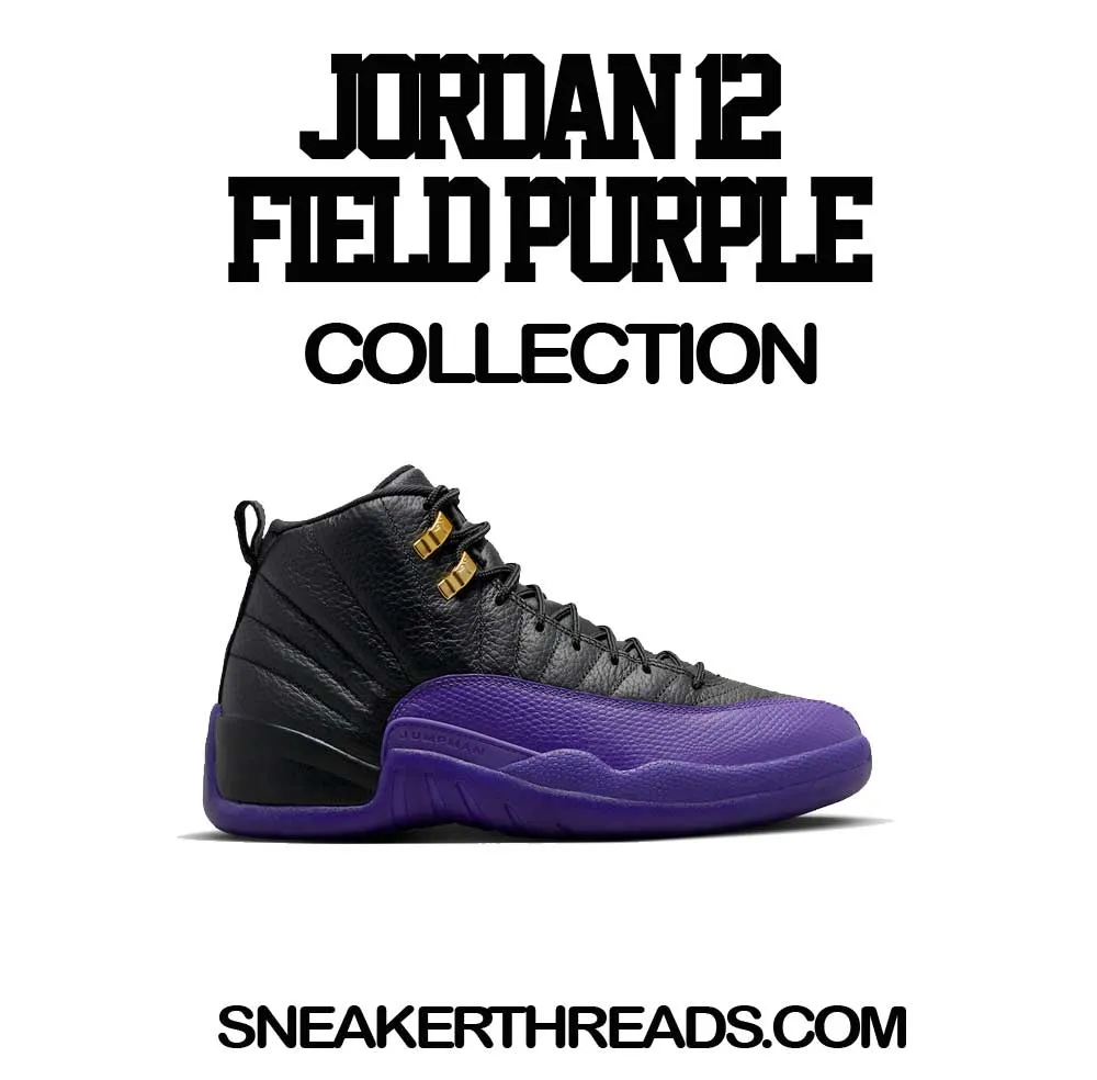 Retro 12 Field Purple Raging Face Shirt