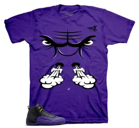 Retro 12 Field Purple Raging Face Shirt