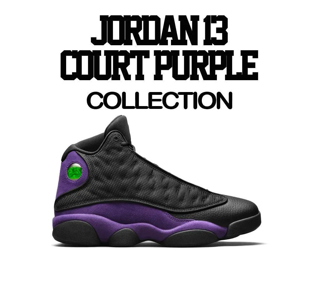 Retro 13 Court Purple Queens Shirt