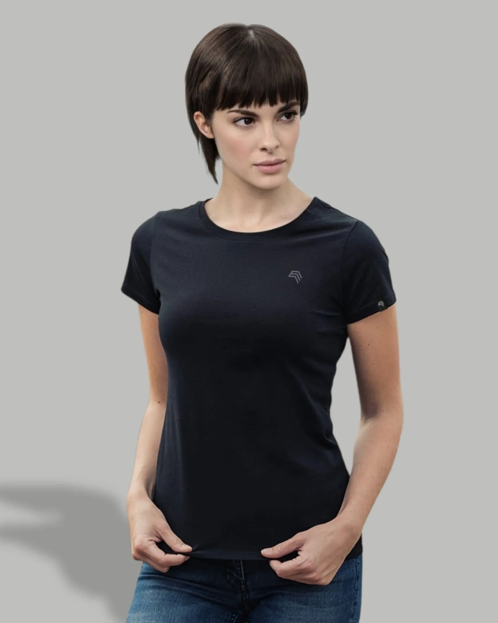 RMH 0201 ― Damen Luxury Bio-Baumwolle T-Shirt - Bottle Grün