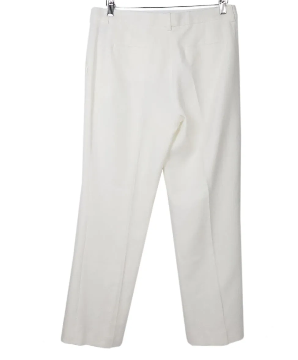 Roberto Cavalli Ivory Cotton Pants sz 10