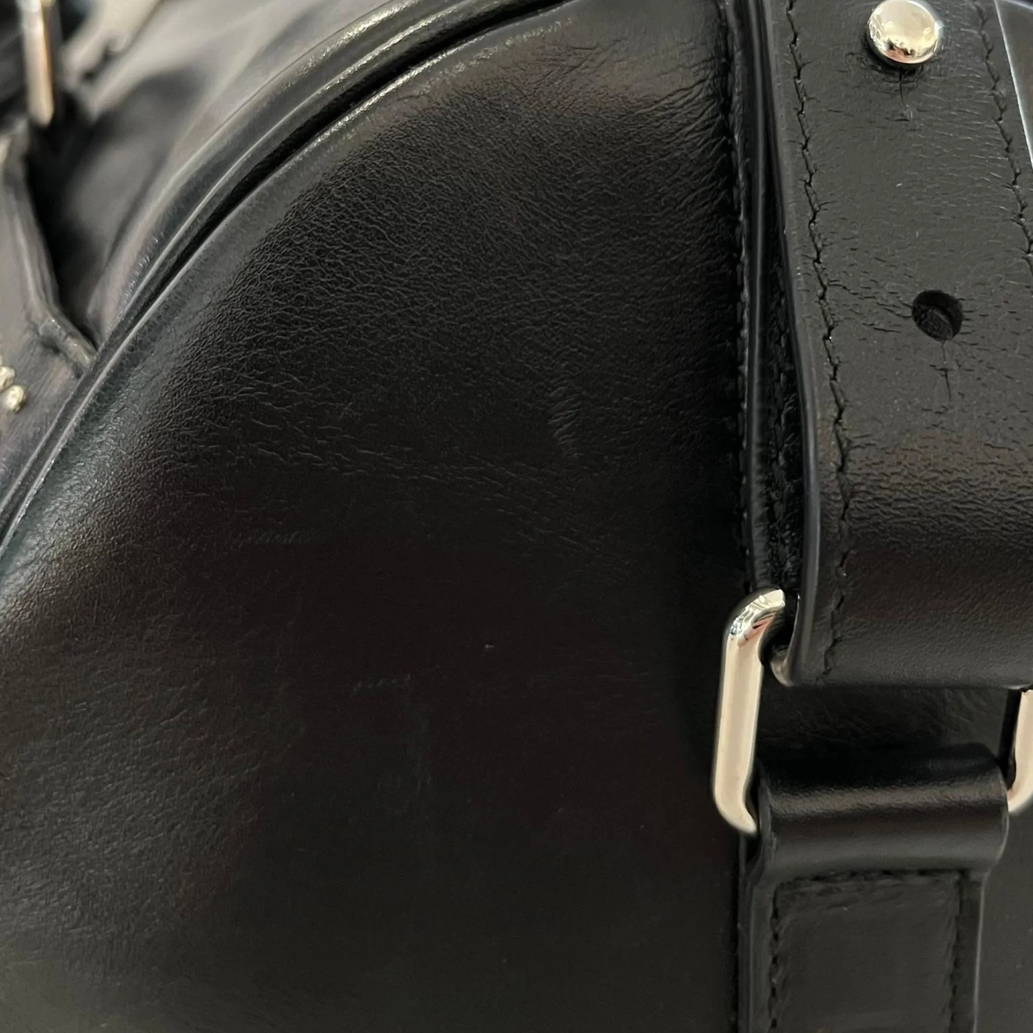 Saint Laurent Studded Leather Duffle Bag