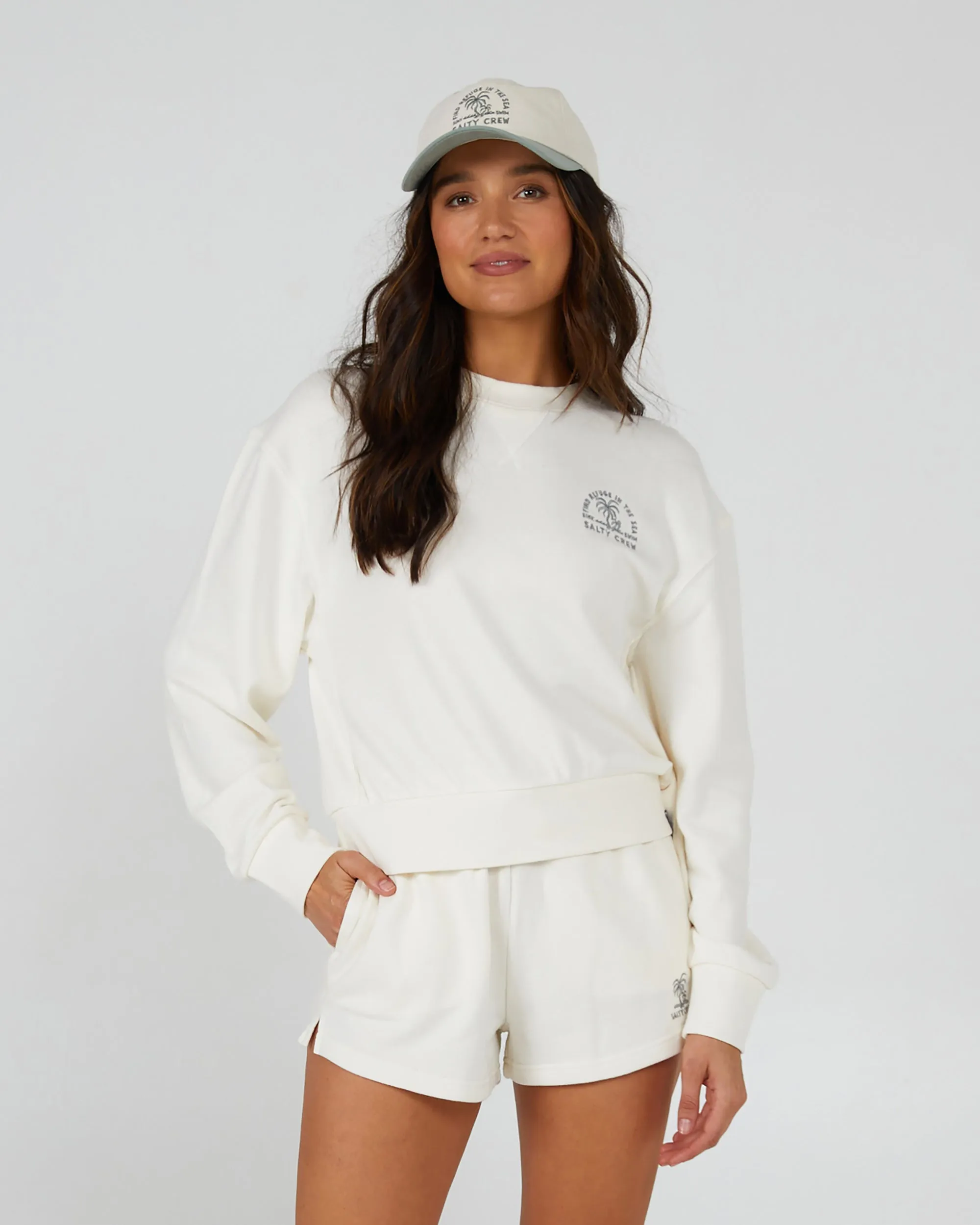 Sand Bar Off White Crew