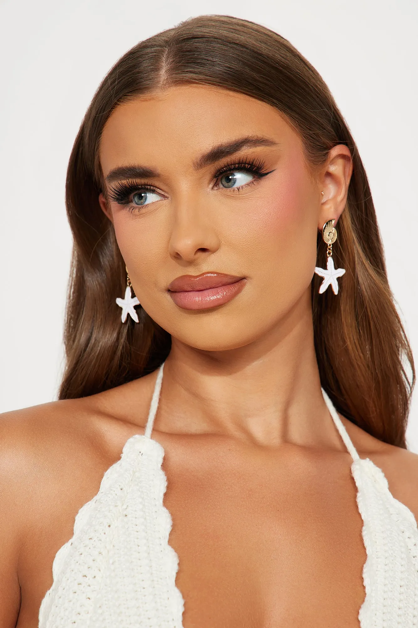 Seaside Sanctuary Earrings - White/Gold