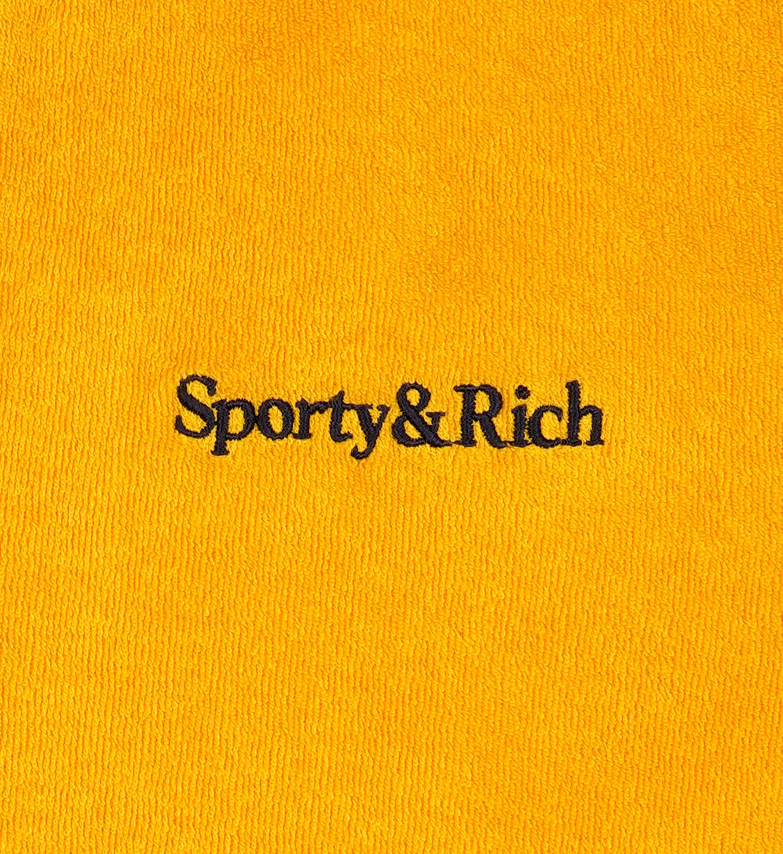 Serif Logo Terry Short - Gold/Navy