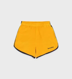 Serif Logo Terry Short - Gold/Navy