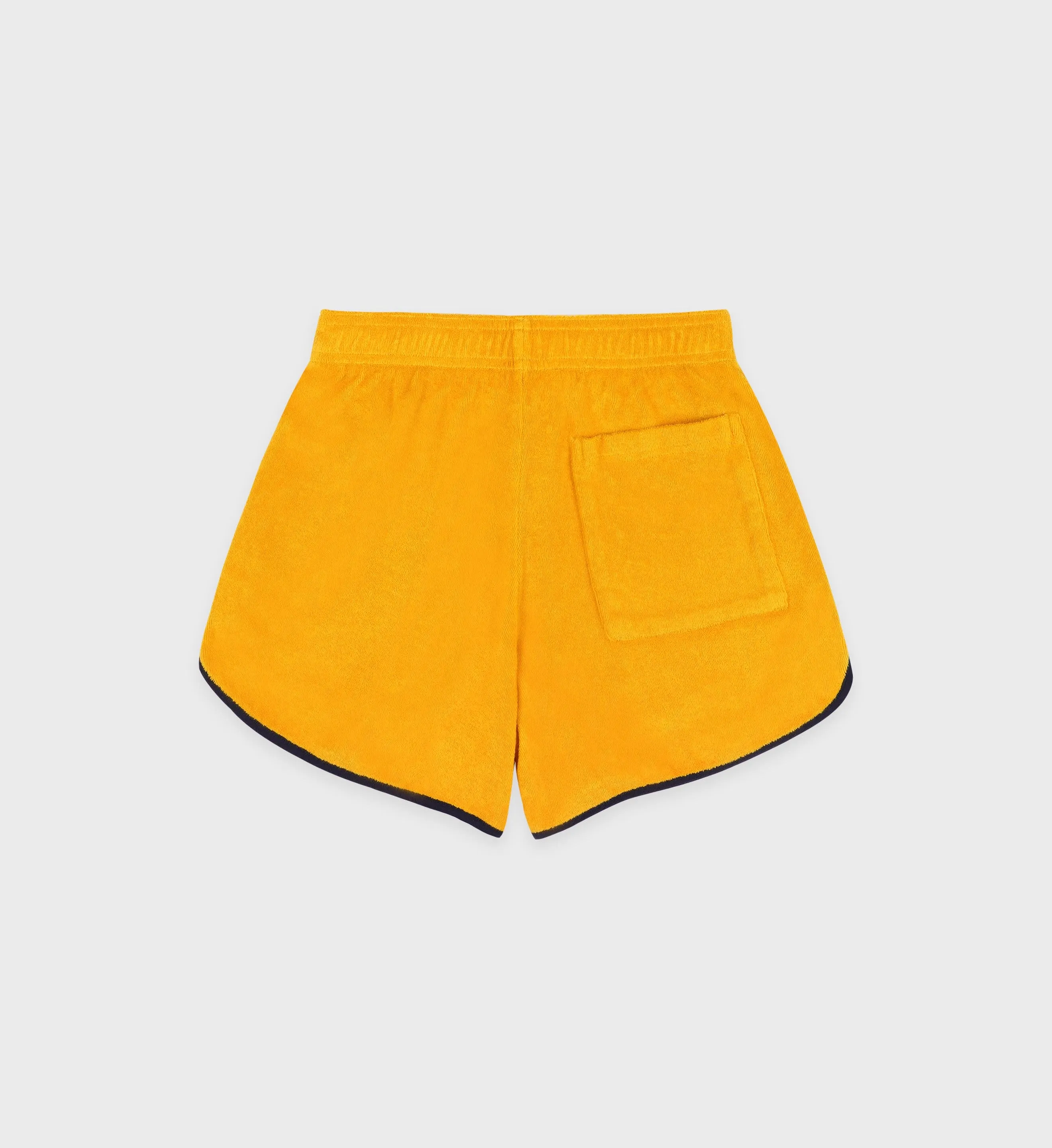 Serif Logo Terry Short - Gold/Navy